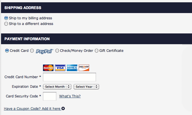 This checkout error only happened on Internet Explorer. Every few seconds, a spinning icon was added to the page.