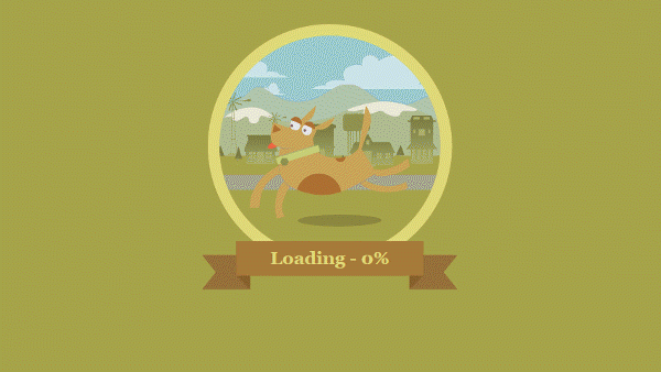 Making your “Loading” message cute won’t make it less irritating to impatient visitors. © 2013 PSCU.