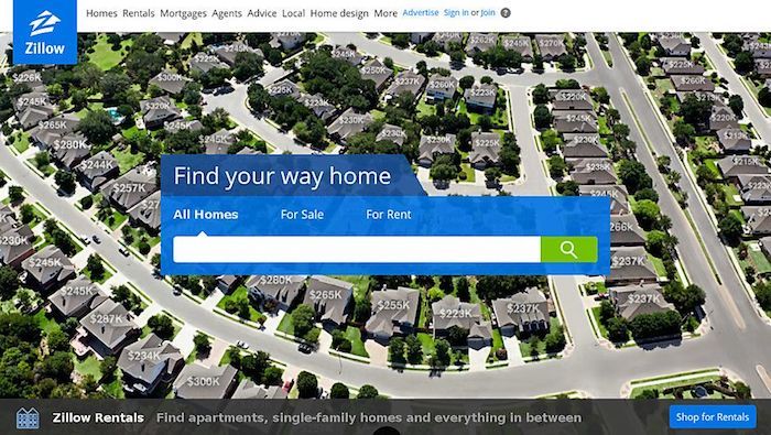 ab testing landing pages message AB testing landing pages message: Zillow’s background showing homes with their prices isn’t relevant to people looking for rental property. Especially with a message at the bottom of the page specifically written for renters.