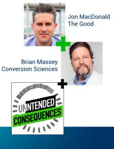 Pictures of Brian Massey and Jon McDonald Intended Consequences Podcast Logo