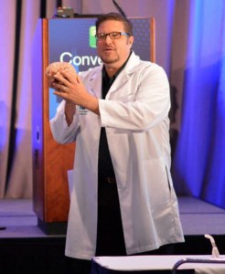 Brian with brain at Convcon 2