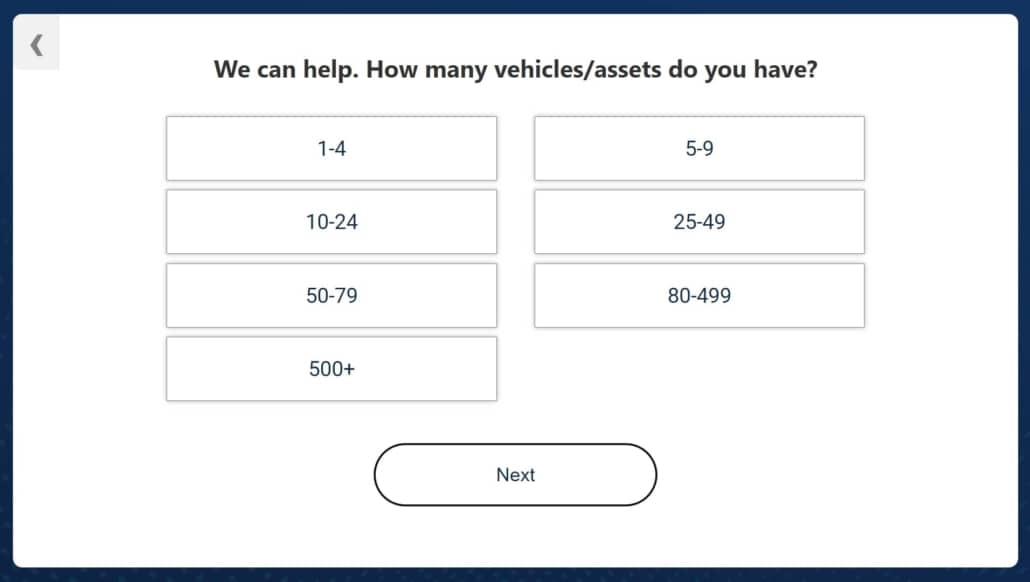 Step 2 in the quiz