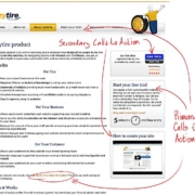 Landing page basics: ezytire about page with markup.