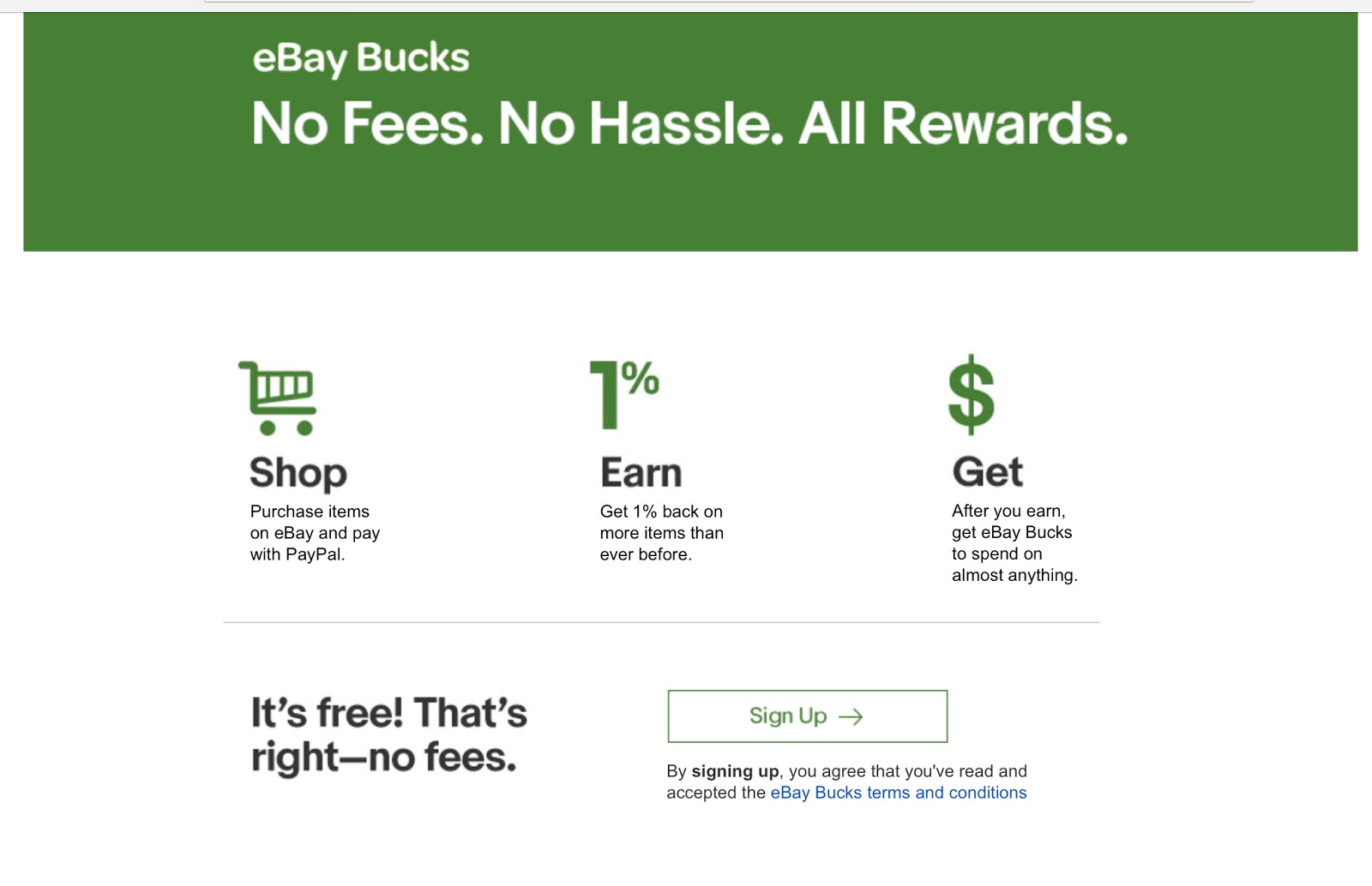 eBay offers eBay Bucks, but lacks the incentive that shoppers feel when they pay to play. eBay offers eBay Bucks, but lacks the incentive that shoppers feel when they pay to play.