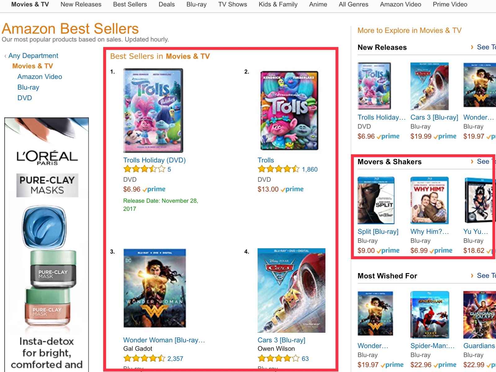 Listing best sellers appeals to those who are looking for suggestions. Retail Conversion Lessons: Listing best sellers appeals to those who are looking for suggestions.