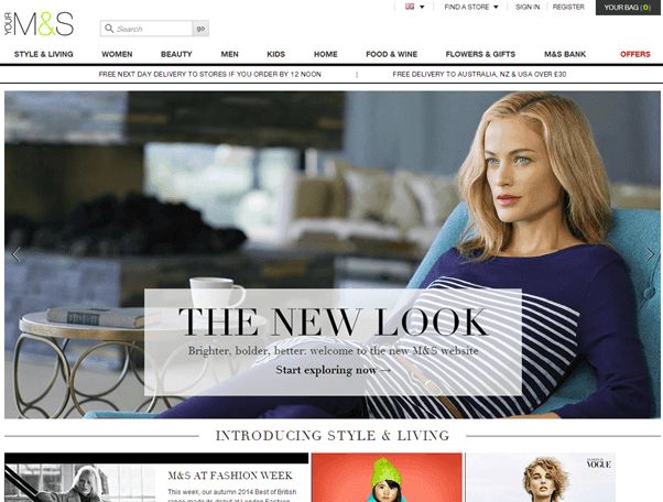 marks and spencer new home page Marks and Spenser new home page offers