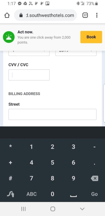 Choosing the wrong keyboard may be the reason mobile visitors are not buying from you. Use the numeric keyboard for numeric fields.