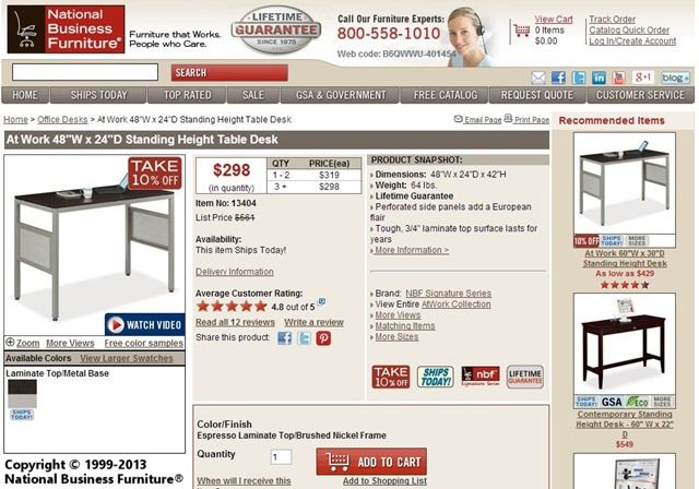 product page add to cart close The add to cart button here is closer to the desired place. The box around it will deflect visitors' gazes.