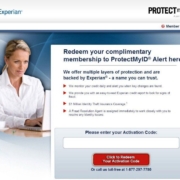 This landing page from Experian keeps the promise.