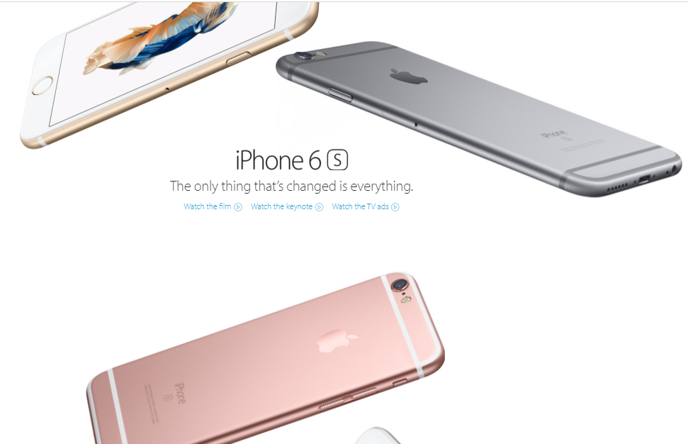Apple uses clean and unusual shots to display their products