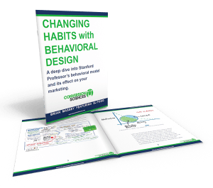 Changing Habits with Behavioral Design cover and selected pages.