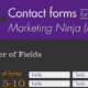 Contact forms for the marketing Ninja