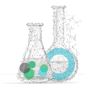 Illustration of two beakers, featuring our video CRO masterclass.