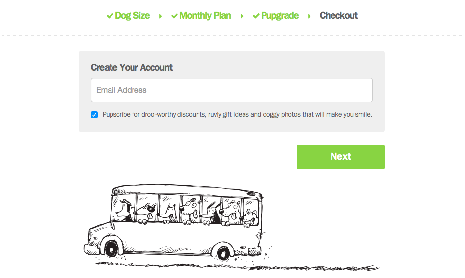The call to action is "Create Your Account" The call to action is "Create Your Account"