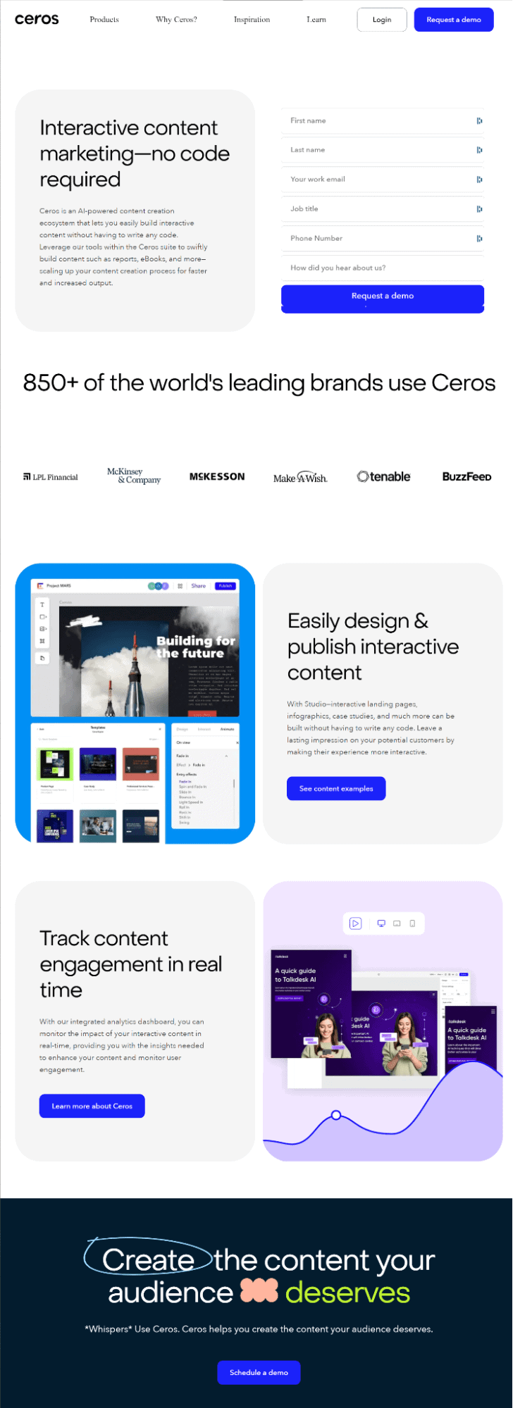 Landing page that does a good job of communicating its value proposition