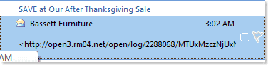 This is what the email looks like in my e-mail preview pane.