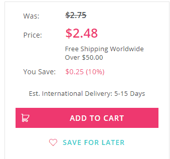 This product page makes the savings obvious.