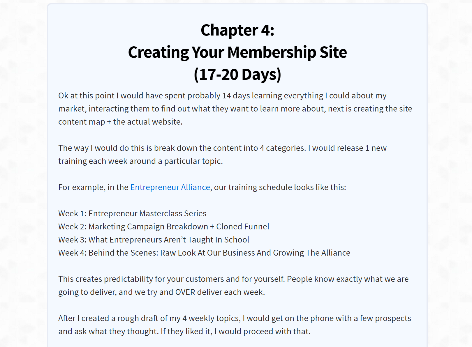 A great lead magnet example from Entrepreneur Alliance
