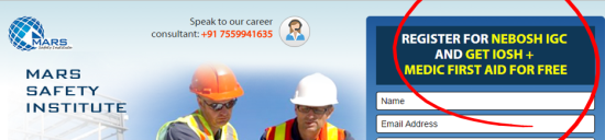 NEBOSH IGC? IOSH? This from a company who teaches Mars safety. They sound like they're from another planet. NEBOSH IGC? IOSH? This from a company who teaches Mars safety. They sound like they're from another planet.