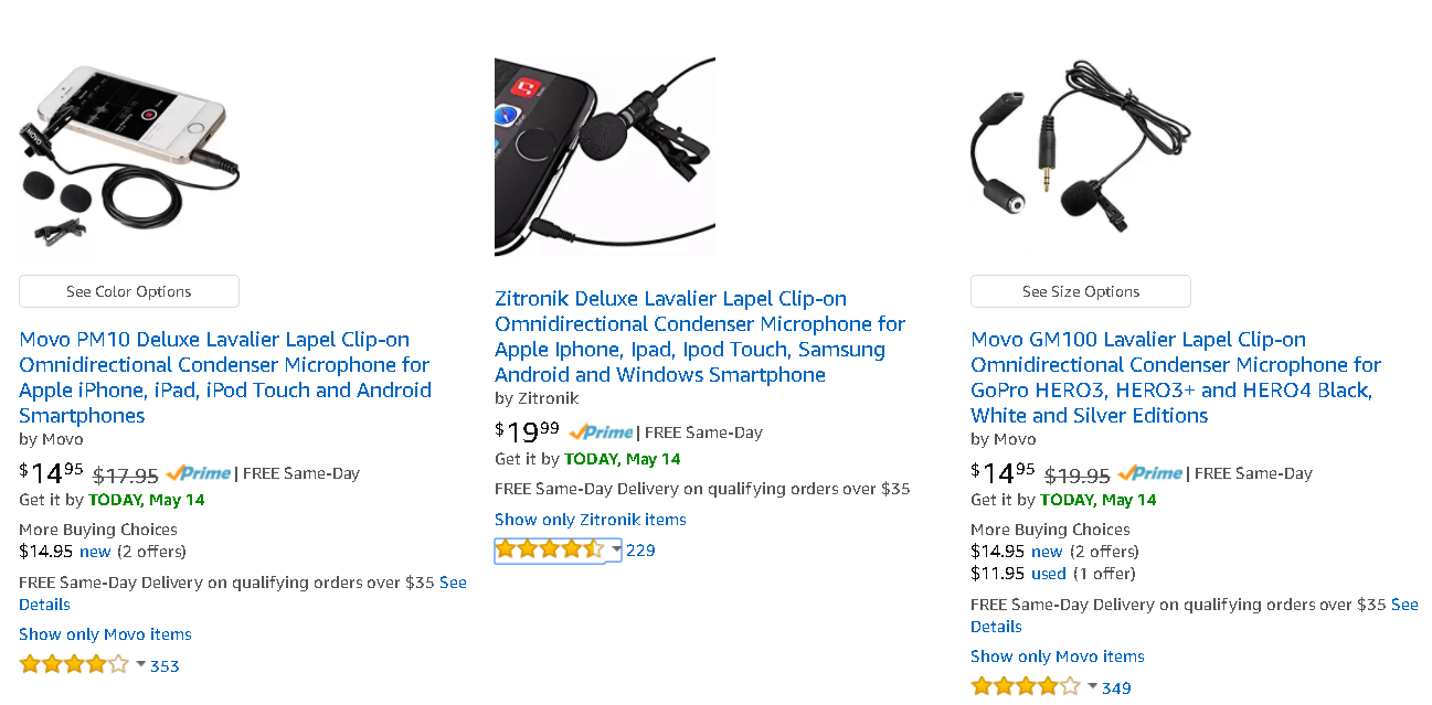 lapel mics don't have to be expensive