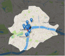Polygon search result for driving