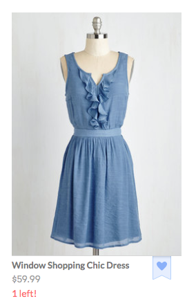 Dwindling stock makes this item much more attractive.