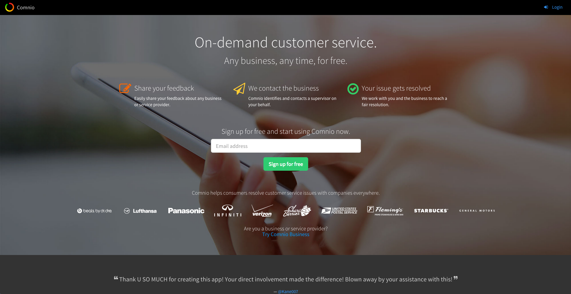 In September of 2015, this page had a conversion rate of 3.6%.