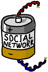 Social Media Battery Drawing Social Media Battery Drawing