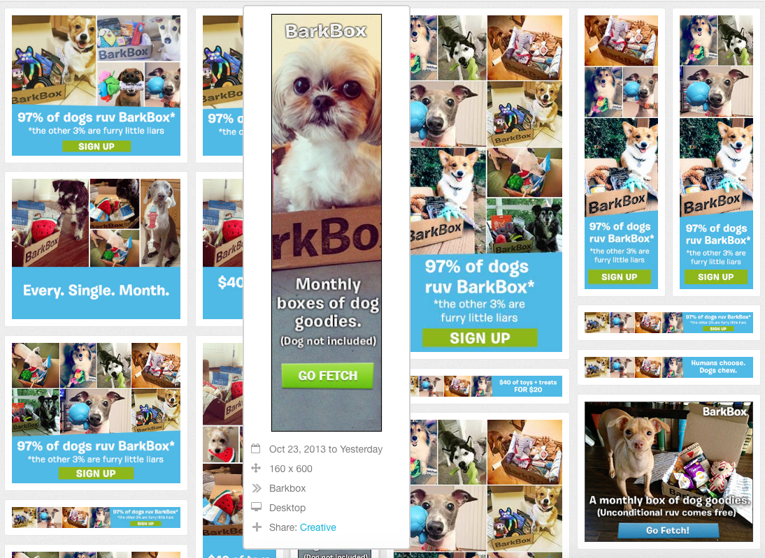 Use Moat to discover what your competitors are doing with their ad testing