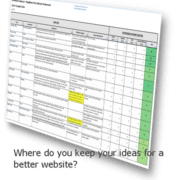 Where do you keep your ideas for a better website